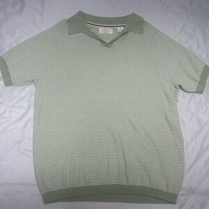 Weatherproof Vintage Olive Striped Polo